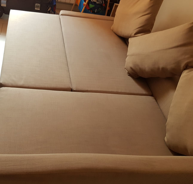 Limpieza sofá ikea